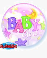 Bubble μονό Baby Girl Moon and Stars ND