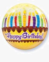 Bubble μονό Birthday Candles and Frosting ND