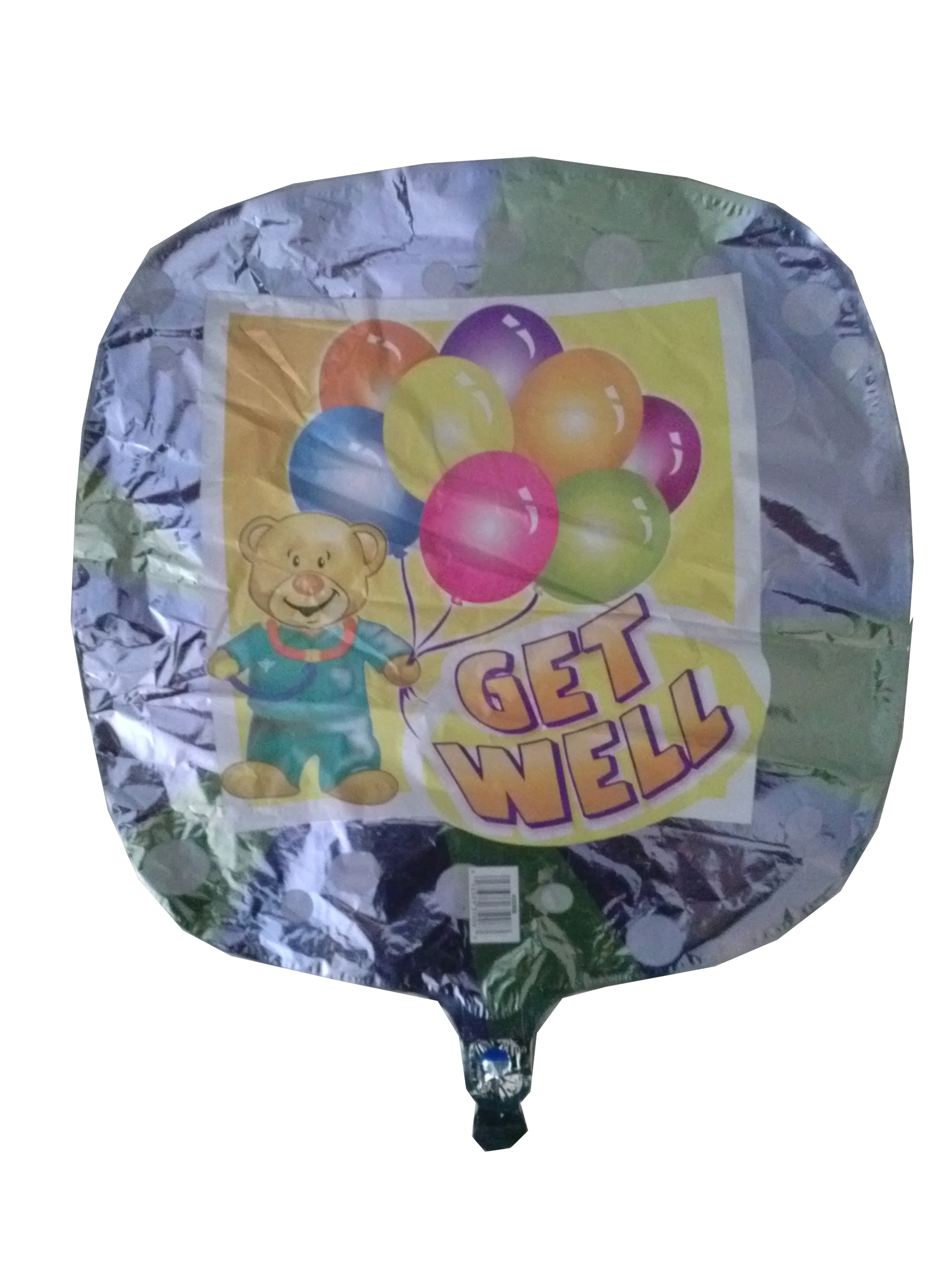 Μπαλόνι 18 inch foil Get well square-