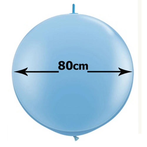 Balloons latex 2-link 80cm pastel colors