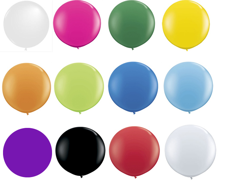 Balloons latex 2-link 80cm pastel colors