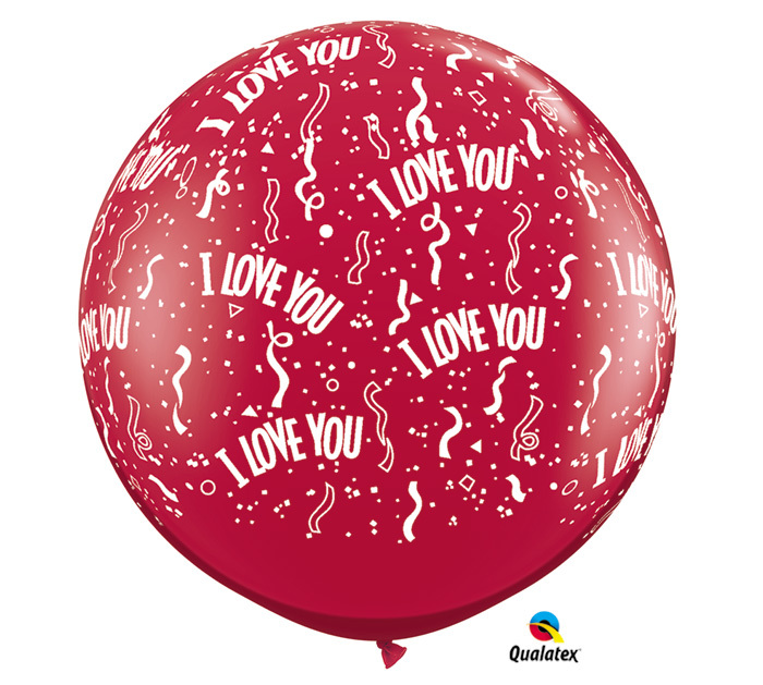 Qualatex Μπαλόνι 3 feet I love You