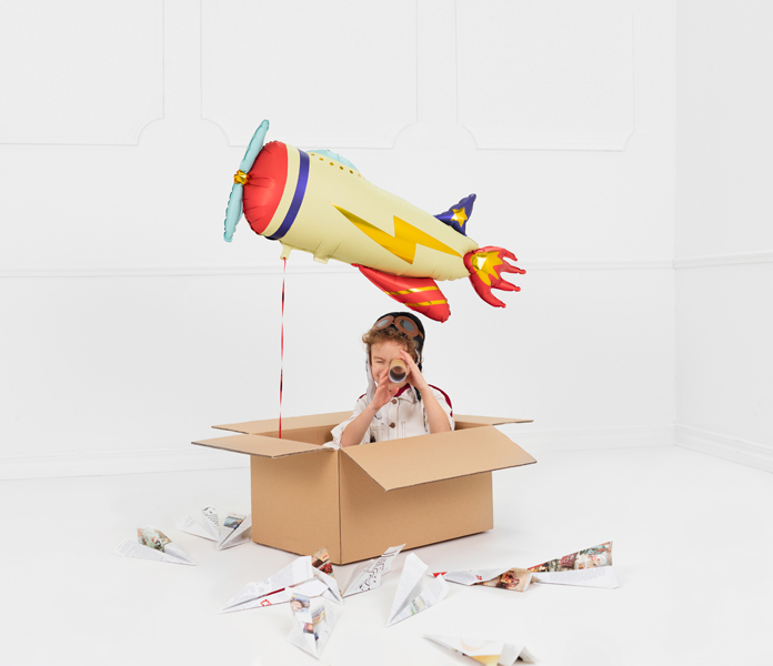 Balloons airplane with a propeller , 91 cm