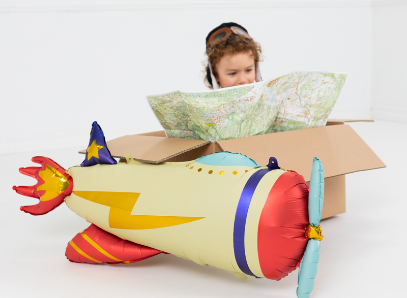 Balloons airplane with a propeller , 91 cm