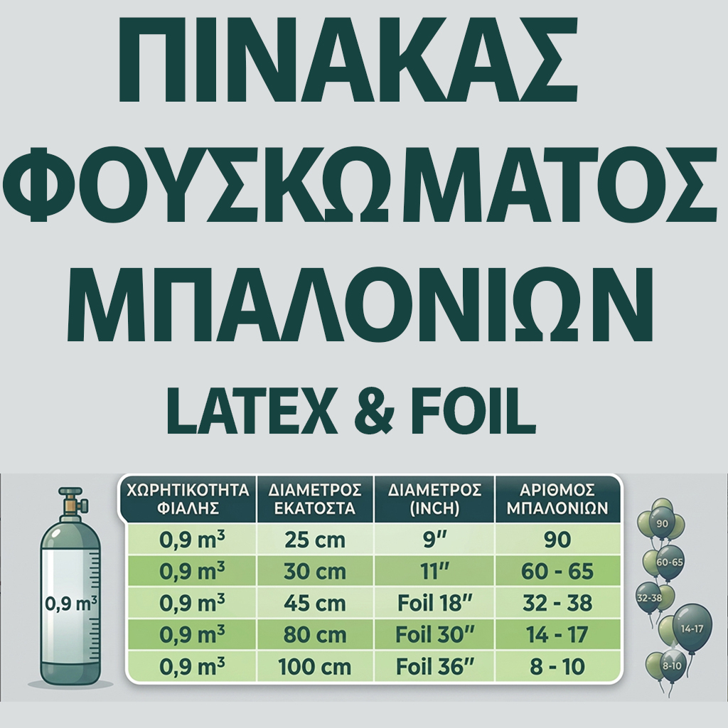 Φιάλη ήλιον 90 μπαλονιών  9" ιντσών