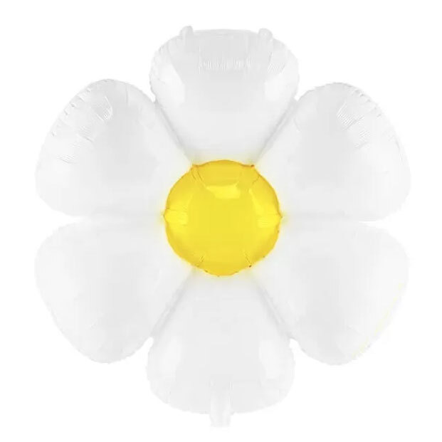 Balloon Daisy White with Yellow (Packaged)