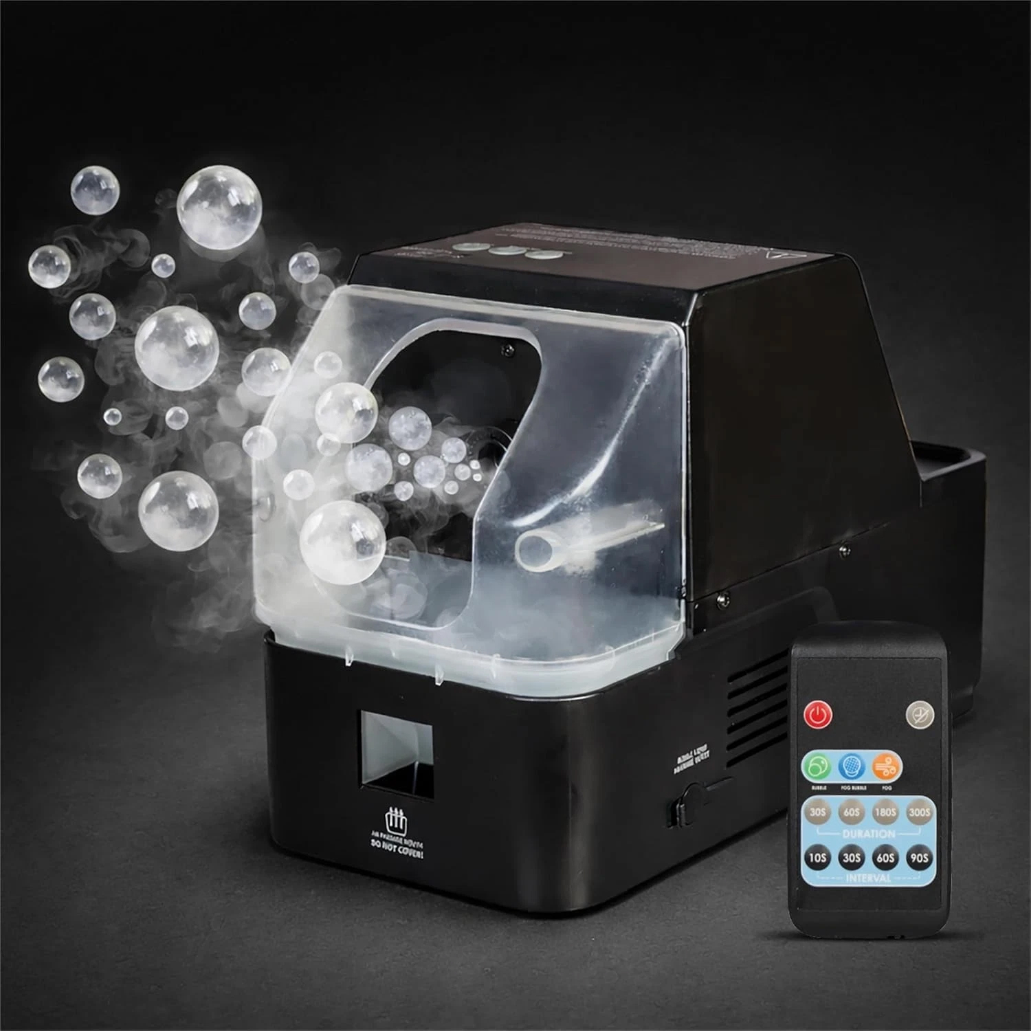 Bubble Smoke Machine 3-in-1 - with Remote Control - 450W