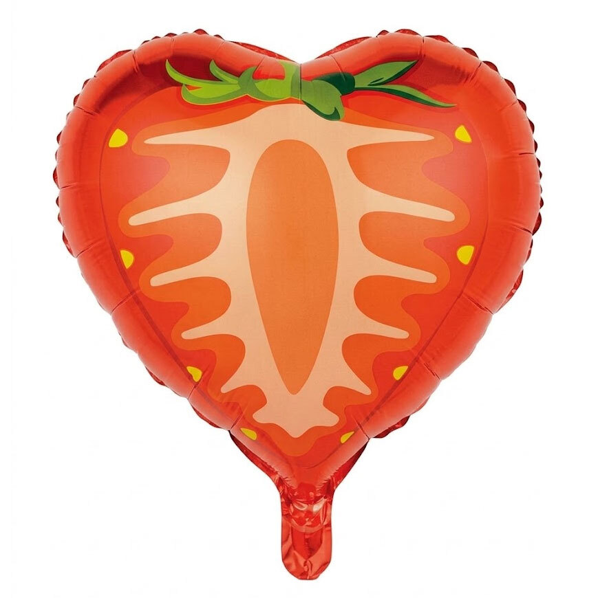 Balloon Strawberry shape Heart (Packaged)