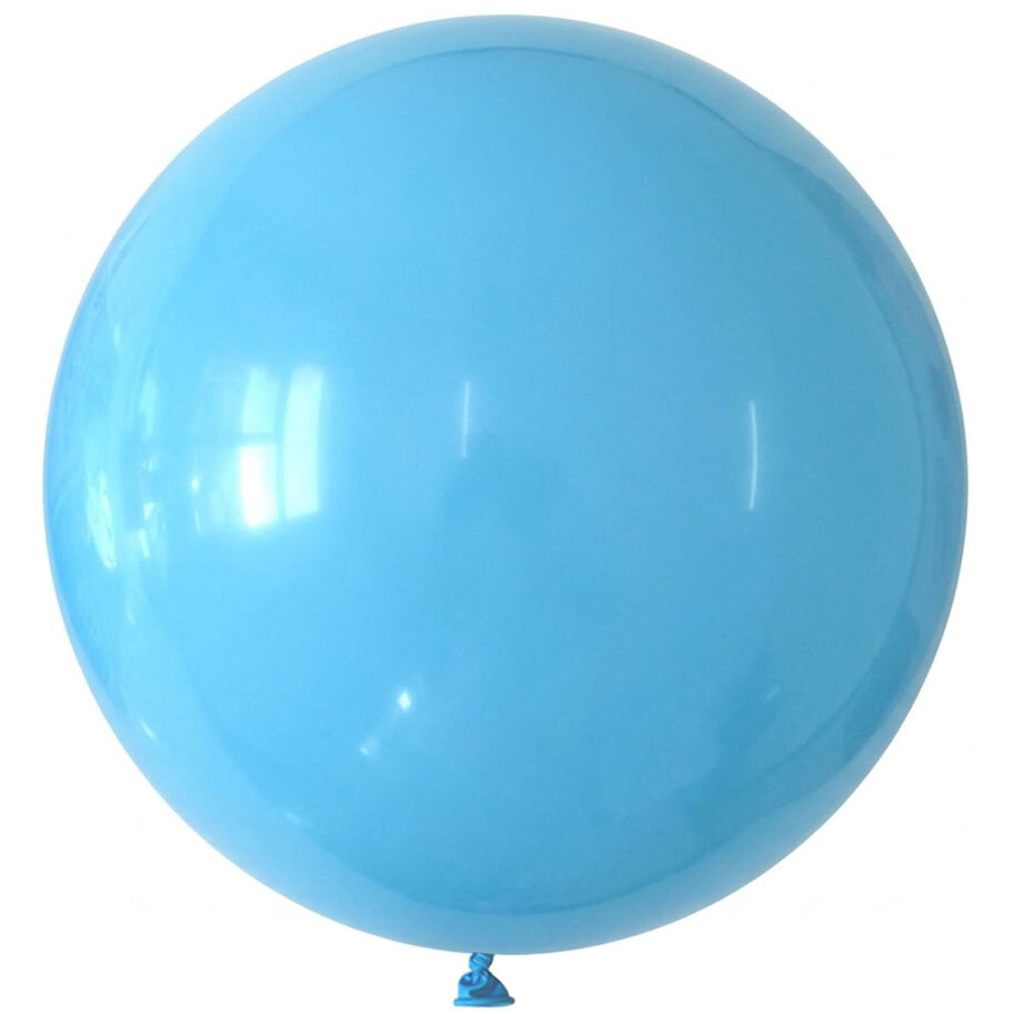 Balloon 36" (1 meter) Light Blue S10 Matte (Piece) - Marco Polo Quality Balloons