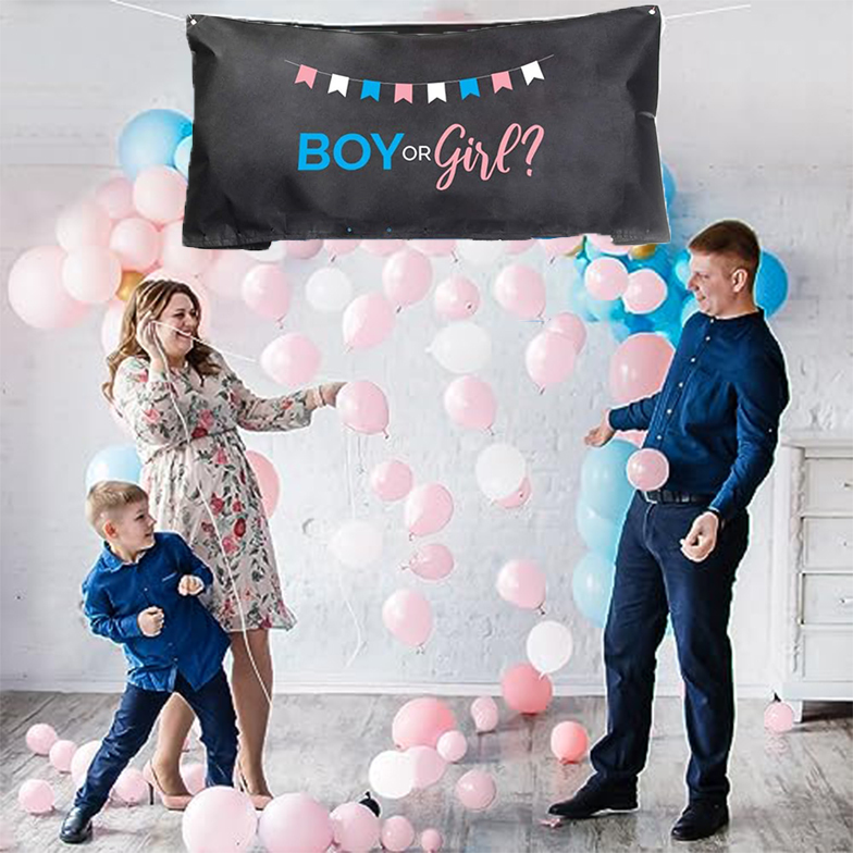 Σάκος Που Απελευθερώνει Μπαλόνια Gender Reveal (120cm X 60cm)