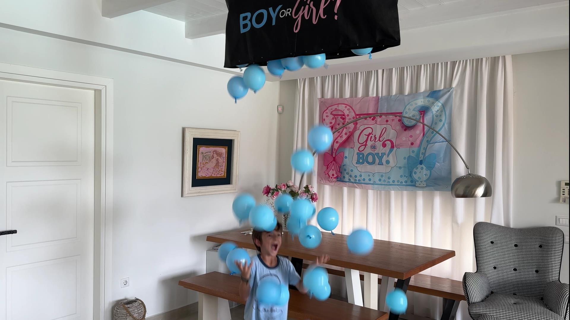 Σάκος Που Απελευθερώνει Μπαλόνια Gender Reveal (120cm X 60cm) 6