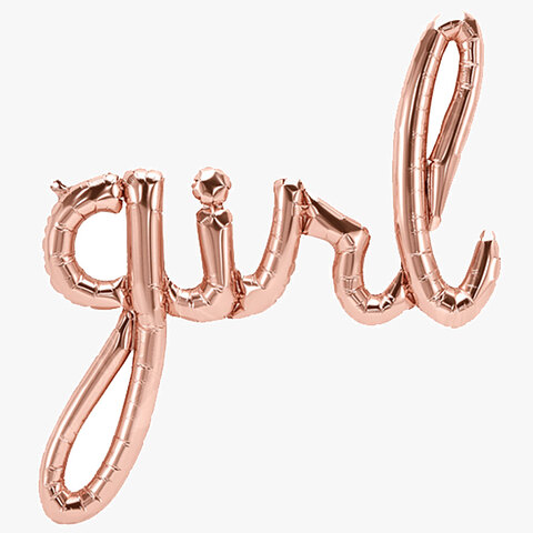 Μπαλόνι rose gold σχηματισμένη λέξη Girl
