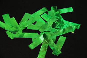 Glitter green foil 2cm x 5 cm package 1 kg