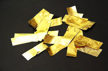 Glitter gold foil 2cm x 5 cm package 1 kg
