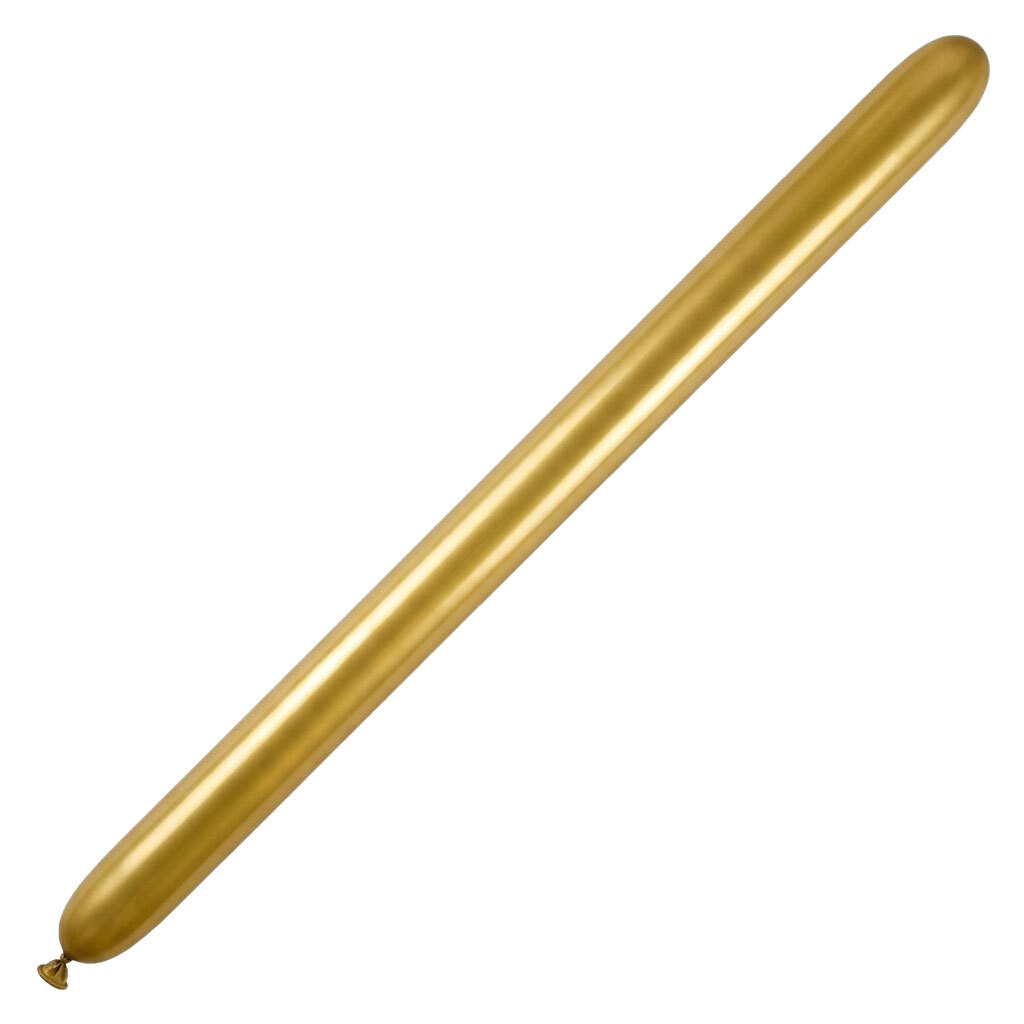 Μπαλόνι 260 κατασκευής (Modelling) Χρυσό Chrome C1 (50 Tεμάχια) - Marco Polo Quality Balloons