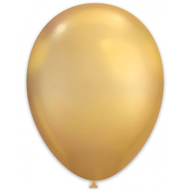 Balloons Extra Metallic Chrome 14 inch 50 pcs pack GOLD