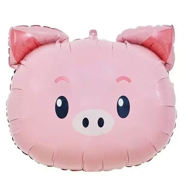 Balloon Pig Head Pink (Packaged)