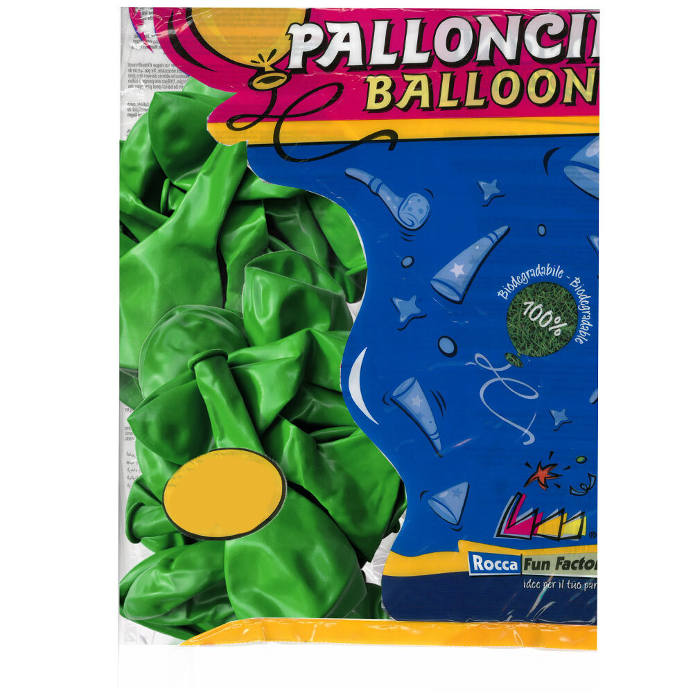 Μπαλόνια latex πράσινο 12 ιντσών Rocca Italy balloons 100 τεμάχια 4