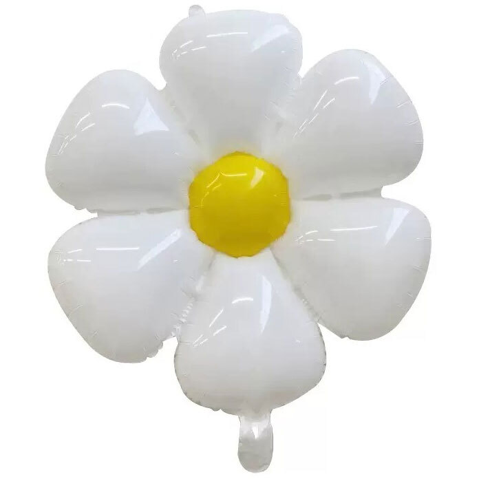 Balloon Daisy White with Yellow (Packaged)