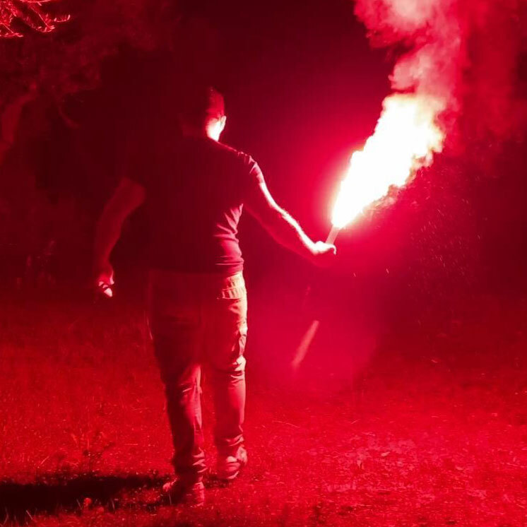 Poseidon Handheld Flare - Torch Red