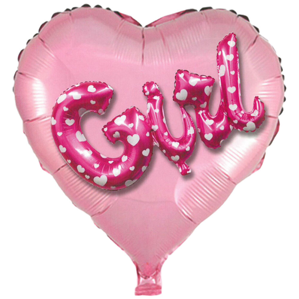 Μπαλόνι 36 ιντσών multiballoon καρδιά GIRL (Συσκευασμένο)