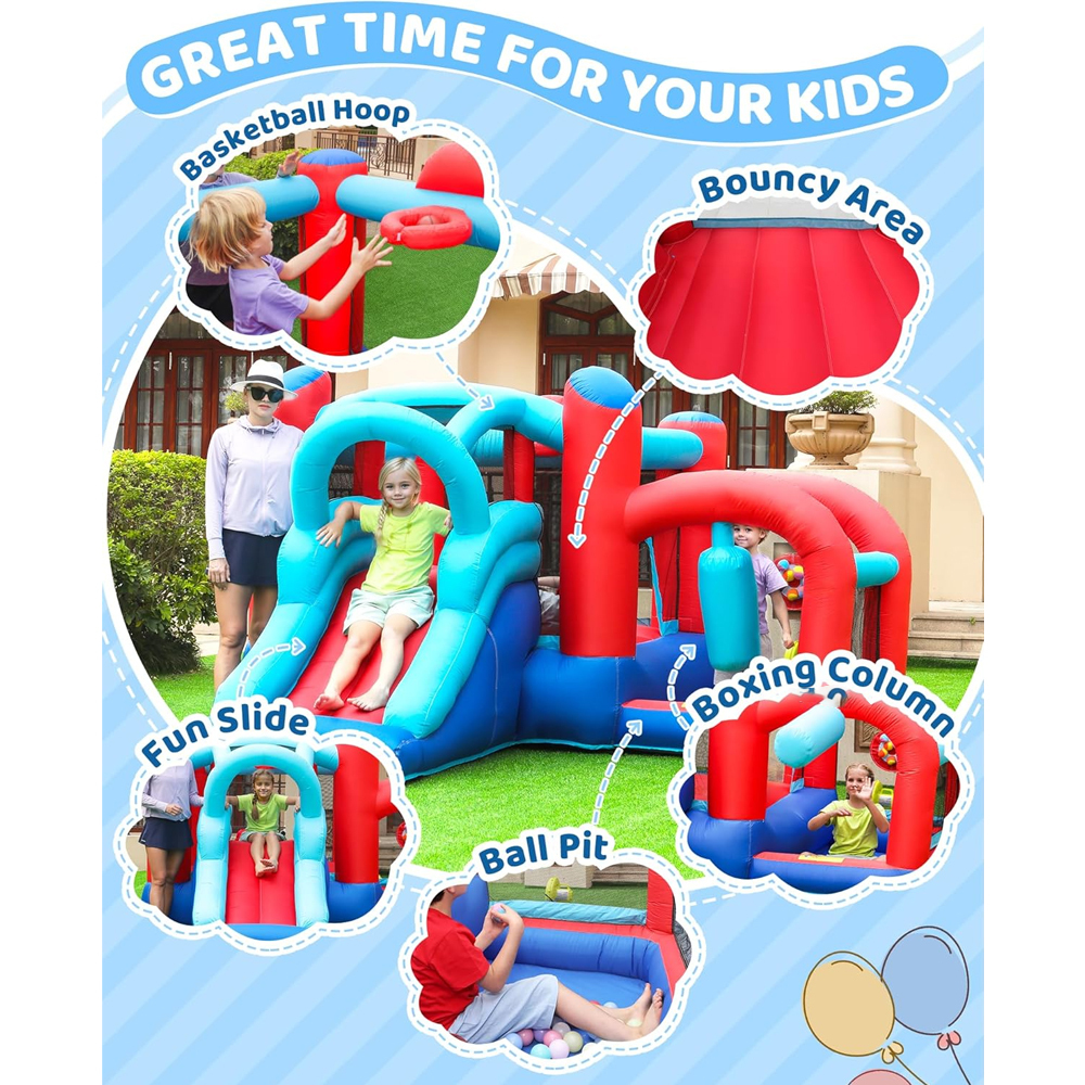 Inflatable Toy Playground with 6 activities 