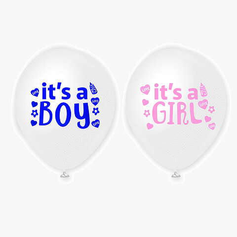  Αυτοκόλλητο 27 εκατοστά It's a Girl ροζ, για κάθε χρήση