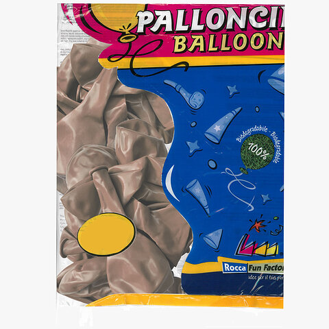 Μπαλόνια latex καφέ 12 ιντσών Rocca Italy balloons 100 τεμάχια