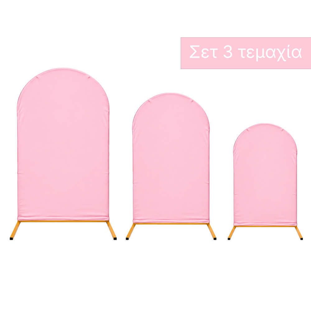 Backdrop Arch Cover Pink (Set 3 pieces)