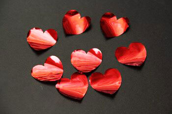 Foil heart 1kg package