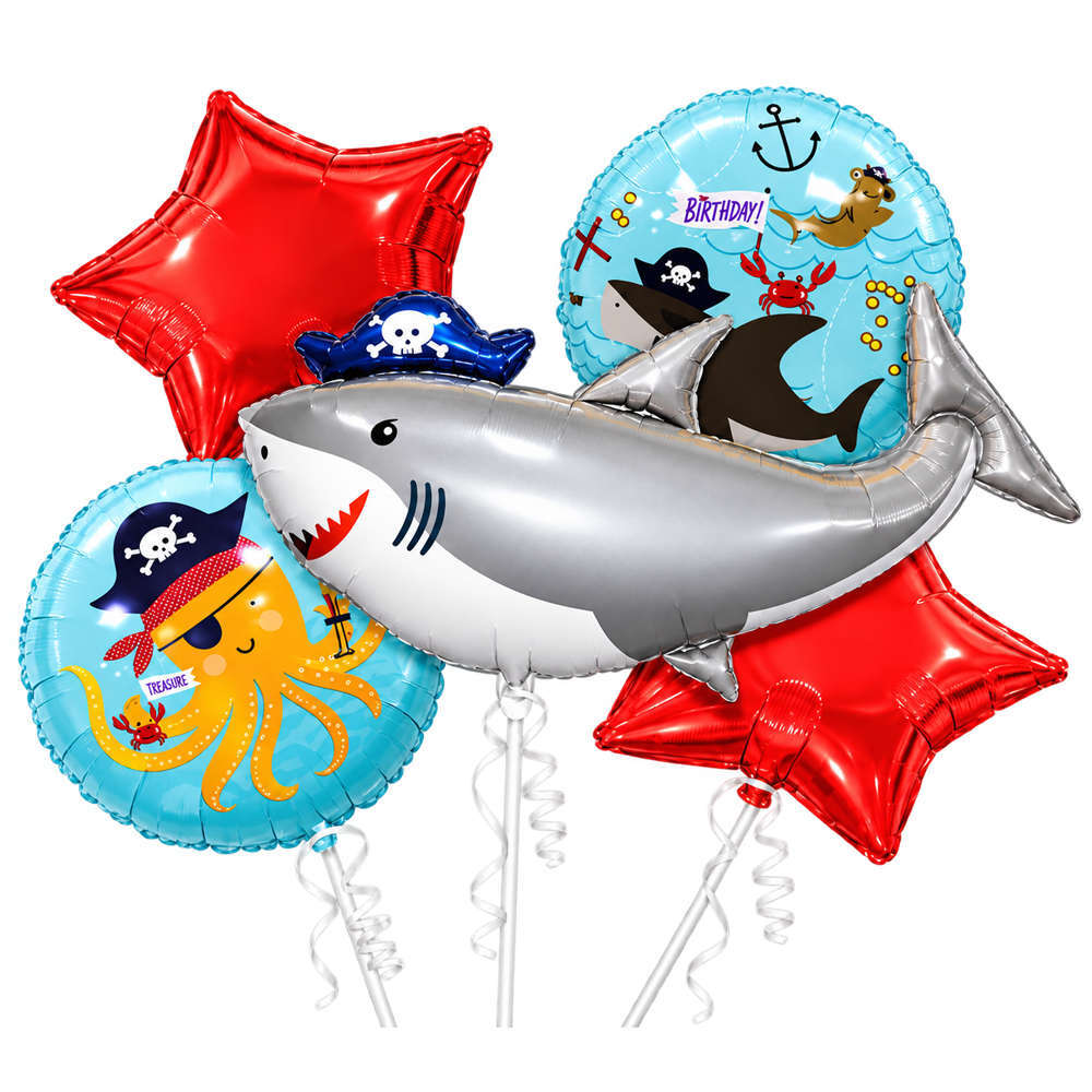 Balloons Shark Set 5 Pieces (Packaged)