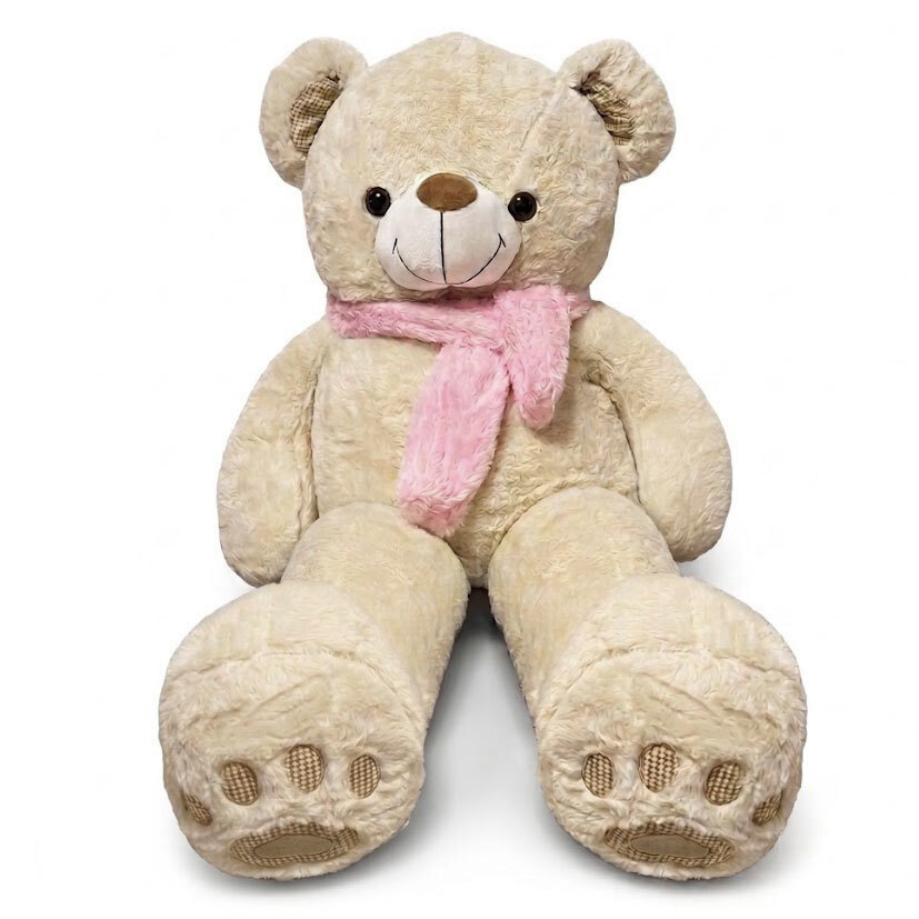 Plush Toy Bear with Pink Bow - 150cm