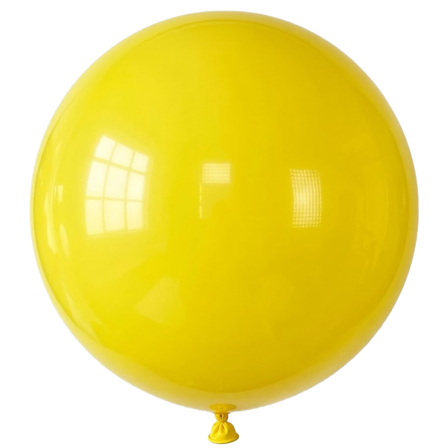 Balloon 36" (1 meter) Yellow S2 Matte (Piece) - Marco Polo Quality Balloons