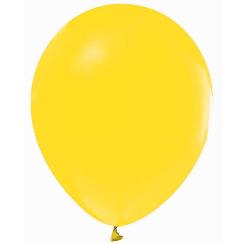 Μπαλόνι 12'' (30cm) Κίτρινο Ματ (25 Tεμάχια) - Marco Polo Quality Balloons 3