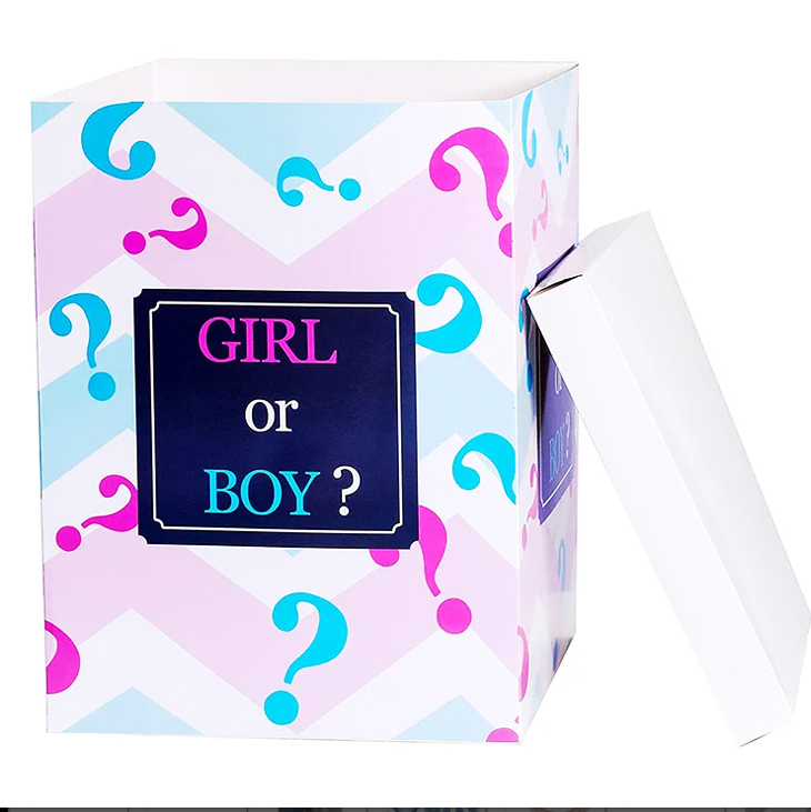 Surprise Balloon Box Gender Reveal Boy or Girl (30cm x 40cm) 4