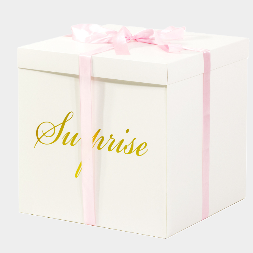 Surprise Balloon Box Λευκό  (50cm x 50cm) 3