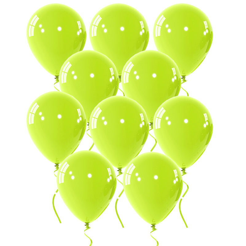 Balloons latex 13 inch metallic lime green Rocca italy balloons 100 pcs