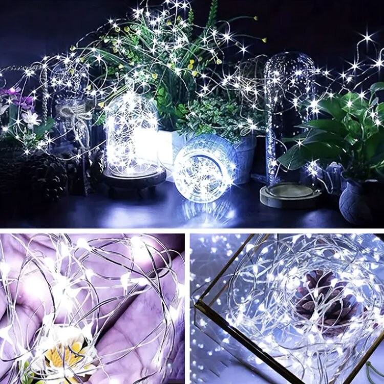 Led Φωτισμός Λευκός Ψυχρός - 2 Μέτρα με 20 Led 7