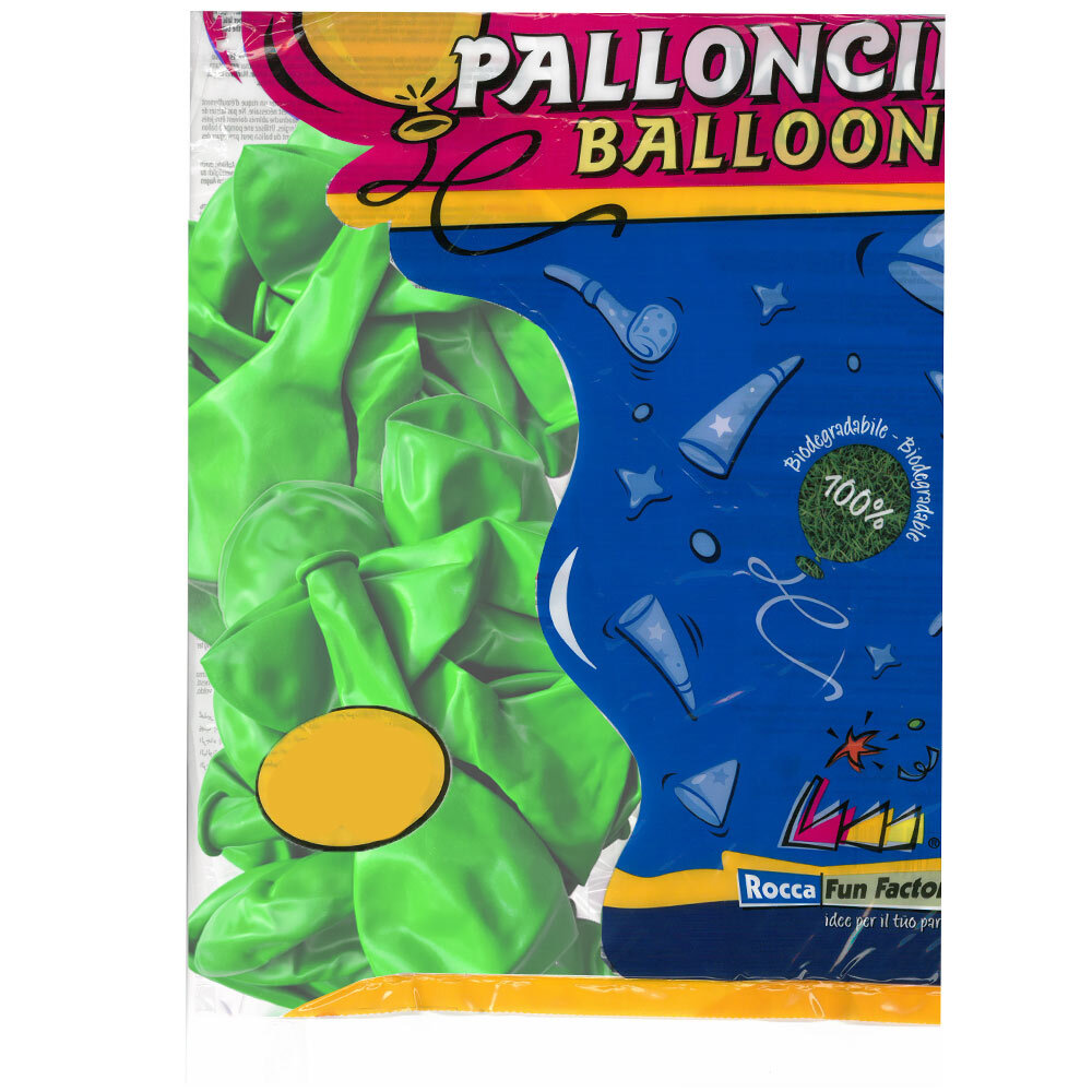 Μπαλόνια latex λαχανί 12 ιντσών Rocca Italy balloons 100 τεμάχια 4