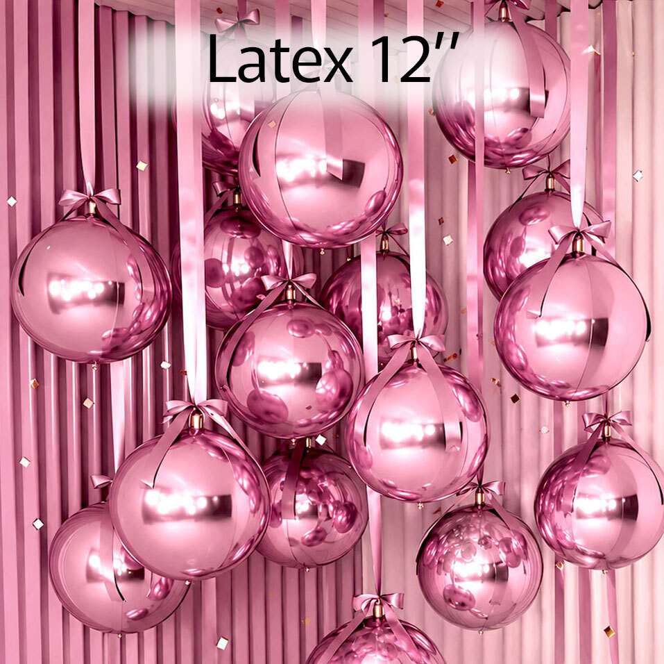 Balloon Latex 12" Elegant Decoration Lilac set 69 pcs (contains the ballons and their strings)