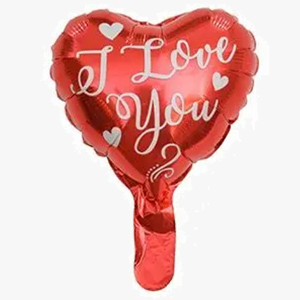 Μπαλόνι 10'' Καρδιά I Love You - Minishape (Με αυτόματη βαλβίδα)