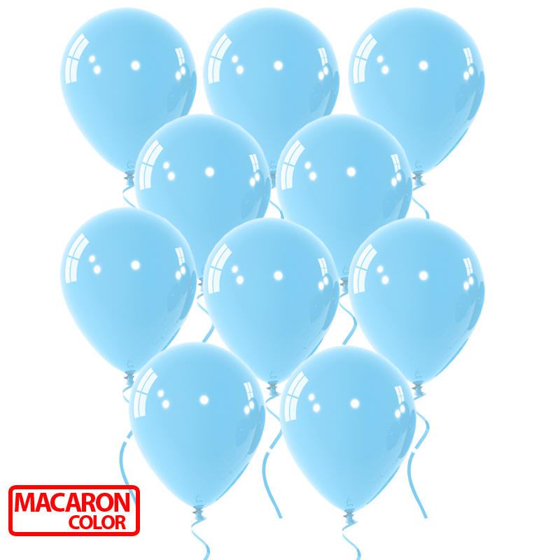 Μπαλόνια latex Macaron γαλάζιο 12 ιντσών,100 τεμάχια 2