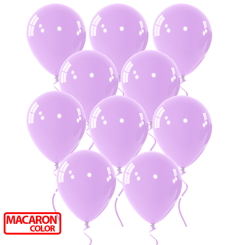 Μπαλόνια latex Macaron λιλά 12 ιντσών 15 τεμάχια 2