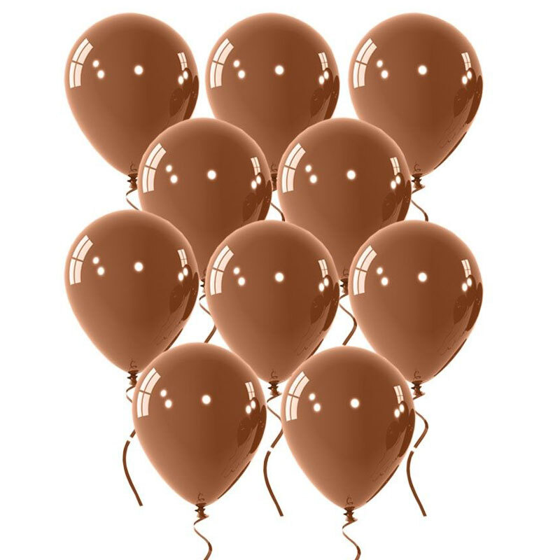 Μπαλόνια latex καφέ μόκα 13 ιντσών Rocca Italy balloons 100 τεμάχια 2
