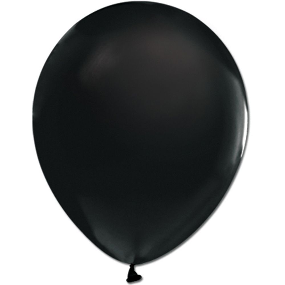 Μπαλόνι 12'' (30cm) Μαύρο Ματ (25 Tεμάχια) - Marco Polo Quality Balloons 3