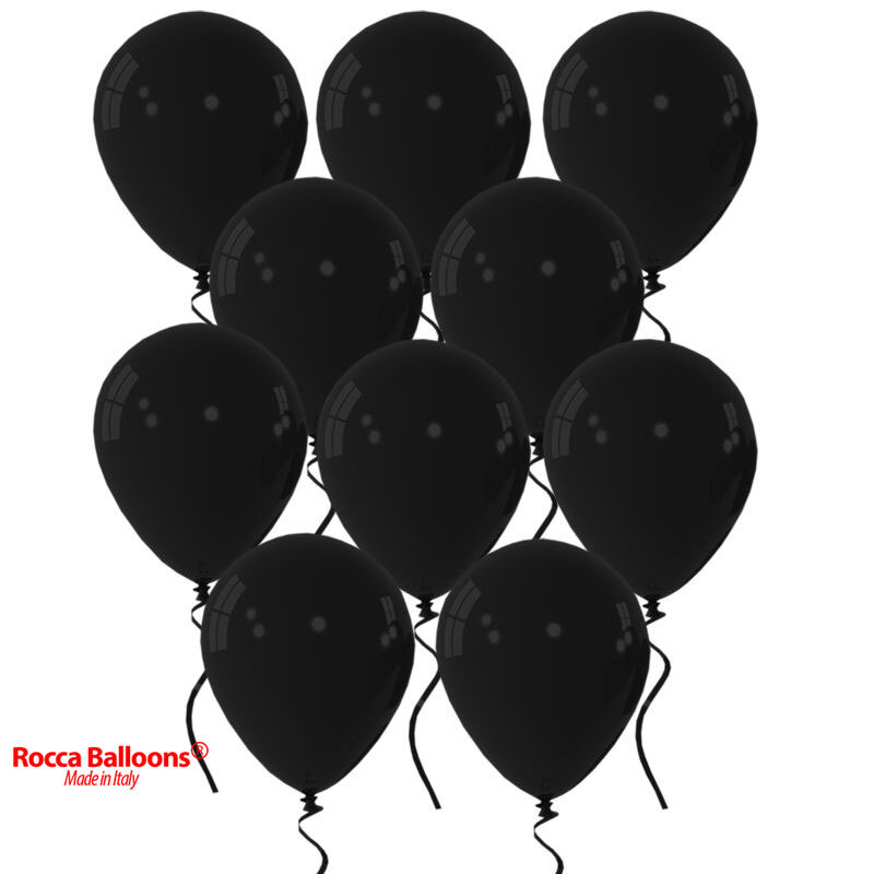 Balloons latex 13 inch metallic black Rocca Italy Balloons 100 pcs