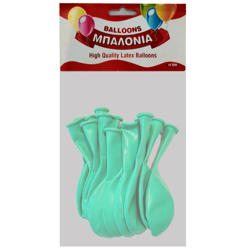 Μπαλόνια latex μέντα μάκαρον 13 ιντσών 15 τεμάχια 3