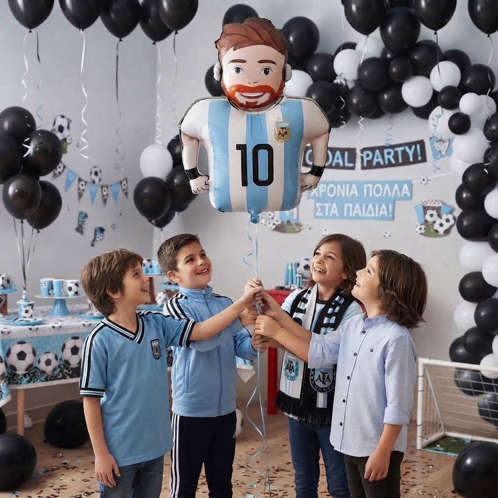 Μπαλόνια Messi - Ποδοσφαιρική Φανέλα Νο10 (Συσκευασμένο)
