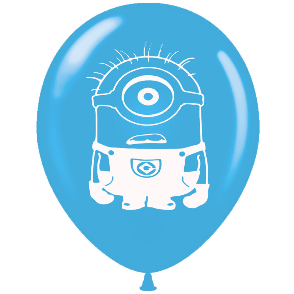 Balloons printed 2 sides Minions 15 pcs pack ND