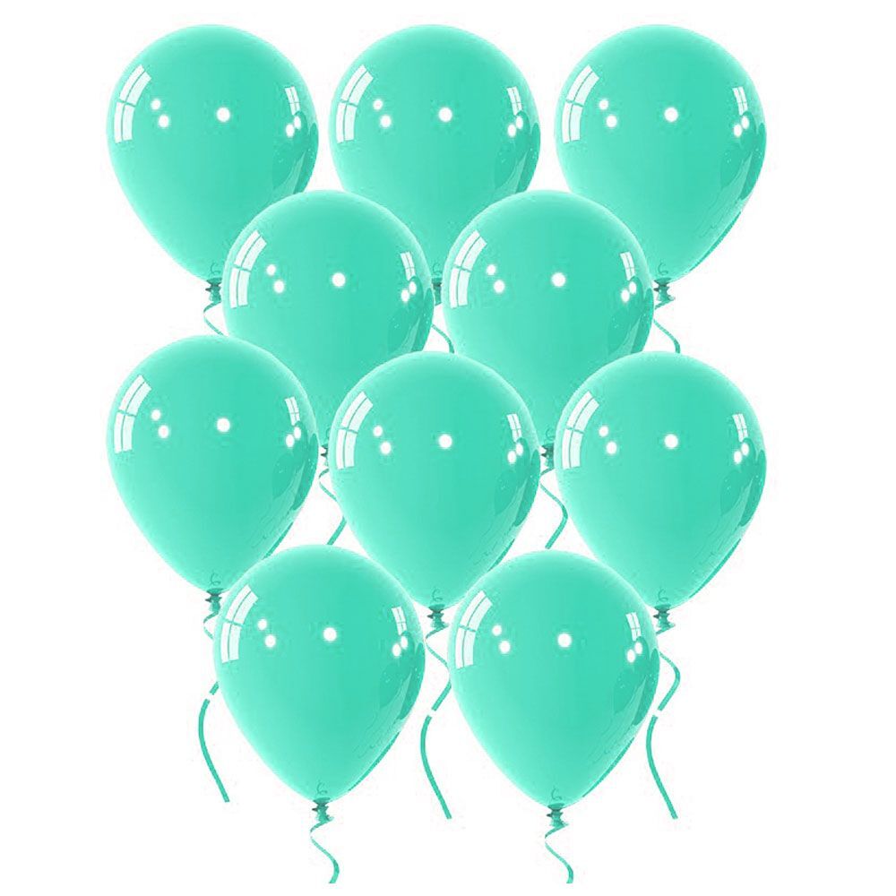 Μπαλόνια latex πράσινο μέντας 12 ιντσών Rocca Italy balloons 100 τεμάχια 3